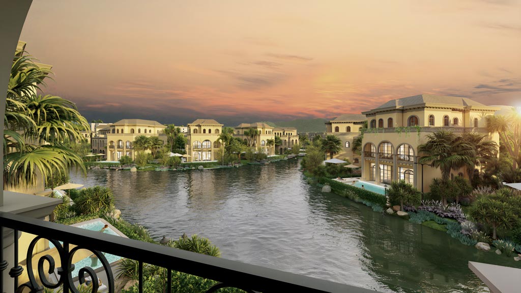 Dãy biệt thự ven sông của Dasong Village